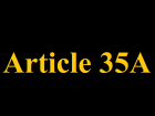 आर्टिकल 35A (अनुच्छेद 35A)