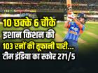 10 छक्के 6 चौके, ईशान किशन के तूफानी 103 रन, न्यूजीलैंड गेंदबाजों की जमकर हुई कुटाई