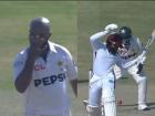 PAK vs WI: पाक स्पिनर साजिद खान की स्लेजिंग का वेस्टइंडीज स्टार ने स्माइल के जरिए दिया जवाब | Watch