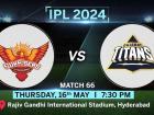 SRH VS GT Score IPL 2024: आज होगा 66वां मैच, गुजरात के सामने प्रतिष्ठा दांव पर, सनराइजर्स की नजरें प्लेऑफ पर, जानें किस स्टेडियम में खेला जाएगा, कब देखें लाइव स्कोर