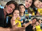 IPL 2018: टीम KKR की हार के बाद भी धोनी की बेटी के साथ मस्ती करते नजर आए शाहरुख खान, देखें तस्वीरें