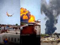 PHOTOS: अहमदाबाद विमान हादसे की तस्वीरें, धुएं का गुबार और आग ही आग... - | Ahmedabad plane crash photos Air India Flight AI 171 Crash BJ Medical College Photos viral | Latest weird Photos at Lokmatnews.in