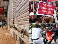 Bharat Bandh: भारत बंद के दौरान पुलिस और प्रदर्शनकारियों के बीच हुई झड़प, देखें तस्वीरें - | bharat bandh unseen leaked viral images and photos from all around the india | Latest india Photos at Lokmatnews.in