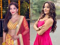 PHOTOS: पिंक ड्रेस में मोनालिसा ने शेयर की तस्वीरें, ग्लैरमस अंदाज में दिए पोज, देखें तस्वीरें - | Bhojpuri Actress Monalisa Sizzling Photos checkout monalisa latest instagram pics | Latest television Photos at Lokmatnews.in