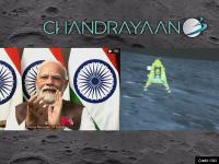 Chandrayaan-3: चंद्रमा पर चंद्रयान, लहराया तिरंगा, जय हो..., देखें तस्वीरें - | Chandrayaan-3 landing on moon see photos | Latest india Photos at Lokmatnews.in