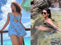कोरियोग्राफर शक्ति मोहन ने नदी में नहाते हुए शेयर की तस्वीरें - | Choreographer Shakti Mohan Bathing in River Photos viral see pics | Latest television Photos at Lokmatnews.in