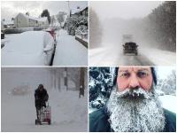 ठंड ने तोड़ा 30 साल का रिकॉर्ड, तस्वीरों में देखें बर्फबारी ने मचाई तबाही - | Winter storm threatens in East Coast | Latest world Photos at Lokmatnews.in