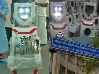 Coronavirus: रोबोट देंगे कोरोना मरीजों को दवाइयां और खाना, देखें तस्वीरें - | Robots deployed chennai hospital to corona infected patients serve food and medicines covid 19 | Latest india Photos at Lokmatnews.in