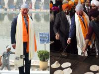 Pics: बांग्ला साहिब गुरुद्वारा पहुंचे ब्रिटेन के प्रिंस चार्ल्स, लंगर के लिए की रोटी बनाने में मदद - | Britain prince charles visits Bangla Sahib gurudwara, Participate in Langar | Latest india Photos at Lokmatnews.in