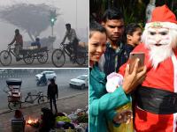 तस्वीरों में झांकती सच्चाई: वही क्रिसमस वही सेंटा, अमीरों के लिए अलग गरीबों के लिए अलग, आर्टिस्ट के लिए जुदा - | christmas 2018 trends for india common people happy new year is not for poor | Latest india Photos at Lokmatnews.in