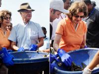 स्वीडन के राजा-रानी ने मुंबई के वर्सोवा बीच पर की सफाई, देखें तस्वीरें - | Swedish royal couple help clean up Versova beach with Afroz, see photos | Latest india Photos at Lokmatnews.in