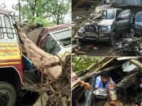 चक्रवाती तूफान अम्फान का कहर, 10 लोगों की मौत, 6.5 लाख लोगों को बचाया गया - | cyclone amphan hit bengal odisha with a speed of 190 kmph 12 dead 65 lakh transported to safer places | Latest india Photos at Lokmatnews.in