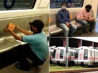 Photos: DMRC ने दिए दिल्ली मेट्रो चालू करने के संकेत, ट्रैवल करने के लिए फॉलो करने होंगे ये नियम - | Delhi Metro starts cleaning and maintenance work, prepares detailed social distancing norms for resumption of services | Latest india Photos at Lokmatnews.in