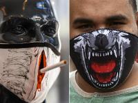 Photos: कोरोना संक्रमण के बीच देखें अनोखे मास्क, कुछ को देखकर चौंक जाएंगे आप, कुछ को देख आ जाएगी हंसी - | unique mask during coronavirus epidemic | Latest world Photos at Lokmatnews.in