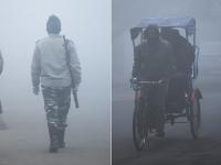 घने कोहरे की वजह से थम गया दिल्ली-एनसीआर, तस्वीरों में देखिए लोगों का हाल - | Delhi-NCR stops due to dense fog and trains running status late flights diverted, see the condition of people in pictures | Latest india Photos at Lokmatnews.in