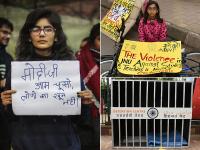 Jamia Protest: प्रदर्शनकारियों ने बनाया डिटेंशन सेंटर, जामिया खुला लेकिन दिखे नहीं छात्र, तस्वीरों में देखें प्रदर्शन - | Jamia Protest: Protesters built detention center, Jamia open but not visible students, see demonstration in pictures | Latest india Photos at Lokmatnews.in