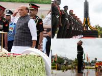 Kargil Vijay Diwas Photos: वॉर मेमोरियल पहुंचे रक्षामंत्री राजनाथ सिंह, वीर सपूतों को ऐसे किया याद - | Kargil Vijay Diwas war memorial rajnath singh photos | Latest india Photos at Lokmatnews.in