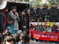 JNU Protest: वीसी जगदीश कुमार को हटाने की मांग को लेकर जेएनयू छात्र सड़कों पर उतरे, देखें तस्वीरें - | jnu protest march from Mandi House to HRD Ministry demands Vc resign | Latest india Photos at Lokmatnews.in