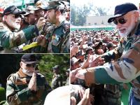 सैन्य जैकेट पहने पीएम मोदी ने राजौरी में जवानों के साथ कुछ इस अंदाज में मनाई दिवाली, देखें तस्वीरें - | In military jacket PM Modi celebrated Diwali with the soldiers in Rajouri jammu kashmir see latest pics and photos | Latest india Photos at Lokmatnews.in