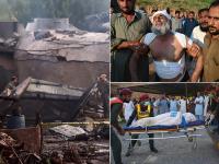 पाकिस्तानी सेना का विमान रिहायशी इलाके में गिरा, दो पायलट की मौत, तस्वीरों में देखिए तबाही का मंजर - | pakistan military aircraft crashes rawalpindi at least 15 people killed | Latest world Photos at Lokmatnews.in