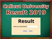 Calicut University Result 2019: रिजल्ट घोषित इन आसान स्टेप्स से करें रिजिल्ट चेक - | Calicut University Result 2019: Result declared 1st semester BBA and B.Com result or 4th-semester M.A Journalism and Mass Communication results Check uoc.ac.in with these easy steps | Latest education Photos at Lokmatnews.in