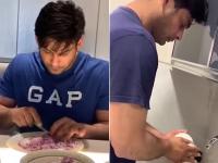 photos: झाड़ू लगाने से लेकर बर्तन धोने तक, लॉकडाउन में सिद्धार्थ शुक्ला ने खुद किए सारे काम - | bigg boss 13 winner sidharth shukla share video of day of Quarantined Life lockdown days doing household work, see pics | Latest television Photos at Lokmatnews.in