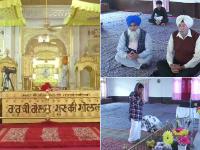 बैसाखी पर कोरोना का साया, गुरुद्वारों में पसरा सन्नाटा, तस्वीरों में देखें कैसे मनाया जा रहा यह त्योहार - | lockdown and corona virus effect on vaisakhi or baisakhi celebration see the photos | Latest spirituality Photos at Lokmatnews.in