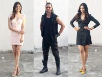 'जंगली' के प्रमोशन में जुटे विद्युत जामवाल, कुछ इस अंदाज में नजर आई स्टार कास्ट - | Vidyut Jamwal , Asha Bhat & Pooja Sawant during the promotions of thier film Junglee at Mehboob studio in bandra | Latest bollywood Photos at Lokmatnews.in