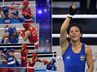 वर्ल्ड चैंपियनशिपः इन 15 तस्वीरों में देखें, भारत की बेटी मैरी कॉम ने कैसे किया इस मुक्केबाज को चित - | world boxing championships: mary kom in final, see 15 pics | Latest other-sports Photos at Lokmatnews.in