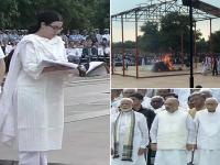 तस्वीरों में करें भारत रत्न अटल बिहारी वाजपेयी के अंतिम दर्शन - | In Pics: BJP stalwart leader Atal Bihari Vajpayee last rites at Smriti Sthal | Latest india Photos at Lokmatnews.in