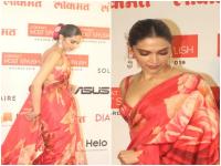 Lokmat Most Stylish 2019: गाजरी कलर की साड़ी की बेहद खूबसूरत दिखीं दीपिका पादुकोण, देखें तस्वीरें - | Lokmat Most Stylish 2019: Deepika Padukone looked very beautiful in saree, see photos | Latest india Photos at Lokmatnews.in