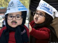 केजरीवाल की जीत के साथ ही इंटरनेट पर छा गया ये 'मफलरमैन' बच्चा, देखें क्यूट अंदाज की तस्वीरें - | delhi assembly election result mini scarf man Meme pics went viral see latest pic chhote kejriwal | Latest weird Photos at Lokmatnews.in