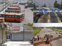 Delhi lockdown: दिल्ली में सील किए गए बॉर्डर, देखें बंद की तस्वीरें - | delhi lockdown photos images delhi noida ghaziabad see pics | Latest india Photos at Lokmatnews.in