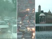 Delhi-NCR Rain: दिल्ली-NCR में भारी बारिश से मौसम हुआ सुहाना, कई जगह लगा भयंकर जाम, देखें तस्वीरें - | Delhi ncr Rain lashes many parts of the national capital heavy rainfall expected see pics | Latest india Photos at Lokmatnews.in