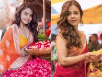 देवोलीना भट्टाचार्य का ट्रेडिशनल लुक, देखें गोपी बहू की वायरल तस्वीरें - | Devoleena Bhattacharjee Latest Stunning look photos trending on social media see pics | Latest television Photos at Lokmatnews.in