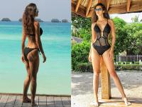 Bold Pics: ब्लैक मोनोकिनी में नजर आईं दिशा पाटनी, फैंस ने की जमकर तारीफ - | See Disha Patani bold, sexy, summer hotter pics in black monokini, View Photos | Latest hot-sexy Photos at Lokmatnews.in