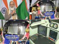 Driverless Metro: दिल्‍ली में बिना ड्राइवर के चलने वाली मेट्रो ट्रेन का हुआ उद्घाटन, देखें तस्वीरें - | Driverless Metro Photos Delhi Magenta Line pm modi inaugurated first driverless train | Latest india Photos at Lokmatnews.in