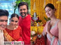 Ganesh Chaturthi 2023: गणपति बप्पा को घर लाए बॉलीवुड स्टार्स, शिल्पा शेट्टी, अनन्या पांडे ने किया बप्पा का स्वागत, देखें तस्वीरें - | Ganesh Chaturthi 2023 Bollywood celebs brings Bappa at their home shilpa shetty ananya panday ram charan riteish deshmukh see pics | Latest bollywood Photos at Lokmatnews.in