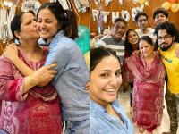 हिना खान ने ऐसे मनाया मां का बर्थडे, बॉयफ्रेंड रॉकी जायसवाल भी रहे मौजूद, देखें तस्वीरें - | Hina Khan celebrate mother Birthday with boyfriend rocky jaiswal see photos | Latest television Photos at Lokmatnews.in