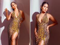 गोल्डन गाउन पहन हिना खान ने की फिल्मफेयर अवॉर्ड में शिरकत, तस्वीरों ने बढ़ाया सोशल मीडिया का तापमान - | Hina Khan attended the Filmfare Awards wearing a golden gown, pictures raised the temperature of social media | Latest television Photos at Lokmatnews.in