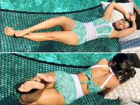 Bold Photos: हिना खान ने स्विमिंग पूल के बीच लेटे हुए शेयर बेहद हॉट तस्वीरें, फैंस को मिला 'दिवाली गिफ्ट' - | Bold Photos: Bigg Boss 11 Contestant Hina Khan Raise temperature after share hot pics in Swimming Pool | Latest hot-sexy Photos at Lokmatnews.in