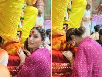 लाल बाग के राजा के दर्शन करने पहुंची हिना खान, सोशल मीडिया पर शेयर की तस्वीरें - | Hina Khan visited lal bagh raja shared pictures on social media | Latest television Photos at Lokmatnews.in