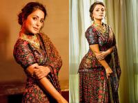 हिना खान के ट्रेडिशनल लुक ने फैंस को बनाया दीवाना, साड़ी में दिखा दिलकश अंदाज, देखें तस्वीरें - | Hina Khan Saree Photos Goes Viral on Social Media see pics | Latest television Photos at Lokmatnews.in