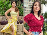 हिना खानचे स्टायलिश फोटोशूट पाहून चाहते झाले फिदा, See Pics - Marathi News | Hina khan share glamrous photos on social media see pics | Latest filmy Photos at Lokmat.com
