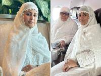 रमजान से पहले उमरा करने मक्का पहुंचीं हिना खान, एक्ट्रेस ने शेयर तस्वीरें - | Hina Khan reached Mecca to perform Umrah before Ramadan see photos | Latest television Photos at Lokmatnews.in