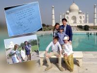 कनाडा के PM जस्टिन ट्रूडो परिवार संग कुछ इस अंदाज में किया ताजमहल का दीदार, देखें तस्वीरें - | canadian pm justin trudeau visits taj mahal his family see picture | Latest india Photos at Lokmatnews.in