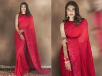 PHOTOS: काजल अग्रवाल लग्नानंतर पहिल्यांदाच केले करवा चौथचे व्रत, लाल साडीमध्ये दिसली खूप सुंदर - Marathi News | Kajal agarwal gautam kitchlu latest Photoshoot images goes viral | Latest filmy Photos at Lokmat.com