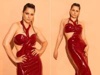 Lock Upp: कंगना राणौतने 'लॉक अप'मध्ये केला हा धक्कादायक खुलासा, म्हणाली- मी आठ वर्षांची असताना... - Marathi News | Kangana ranaut stunning pictures in red latex gown raises the temperature see pics | Latest filmy Photos at Lokmat.com