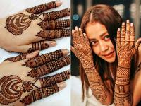 Karwa Chauth Mehndi Design 2020: करवा चौथ पर लगाएं ये 8 बेस्ट मेहंदी डिजाइन - | karwa chauth mehndi designs 2020 full hand images karva chauth latest mehandi design photos | Latest fashion-beauty Photos at Lokmatnews.in