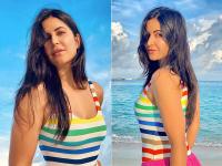 PHOTOS : मालदीवमध्ये समुद्र किनारी ग्लॅमरस लूकमध्ये एन्जॉय करताना दिसली कतरिना कैफ - Marathi News | katrina kaif latest maldives beach photos | Latest filmy Photos at Lokmat.com